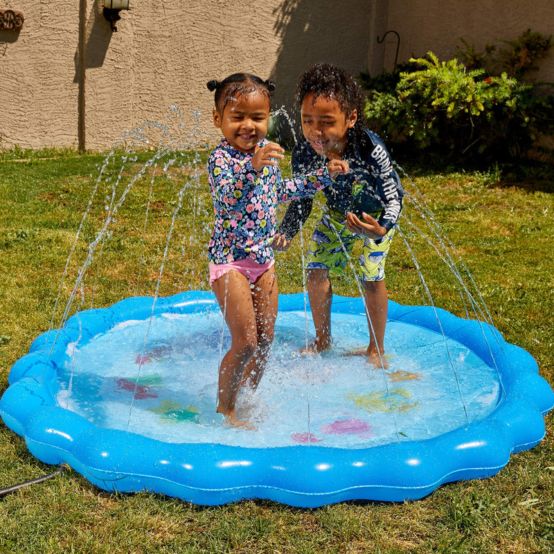 SLOOSH - Four-sided and Round Inflatable Sprinkler Mat, 68in
