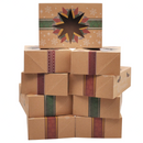 Kraft Christmas Cookie Boxes with Window, 24 Pcs