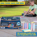 120 Pcs 4in Jumbo Chalks
