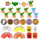 Halloween Assorted Toys Set with Treasure Box, 130 Pcs