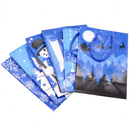 20 Piece Small Blue Christmas Holiday Bags