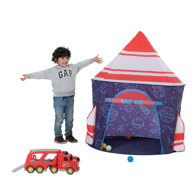 Rocket Ship Tents for Kids with Storage Carry Bag