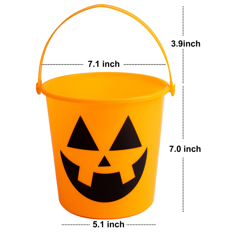 Pumpkin Face Bucket Set, 6 Pcs