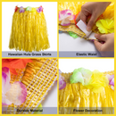 Luau Leis Wrist Bracelets Skirts Set, 48 Pcs