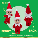 2 Pcs Red Tiny Doll Christmas