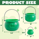 4Pcs St.Patrick's Day Green Cauldrons with Handle