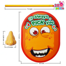 28Pcs 'I Pick Your Nose' Pencil Sharpener Set Kids Valentines Cards for Kids Gifts