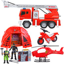 Fire Station Vehicle Toy Set