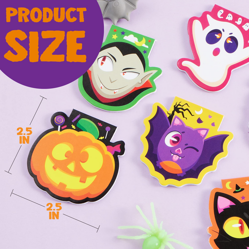 Halloween Spooky Characters Mini Notepad Set 60 Pack