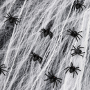 400sqft Stretch Spider Web And Extra 60 Rubber Fake Spiders
