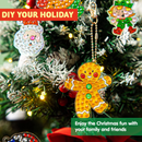 24Pcs Christmas Gem Painting Kit with Stickers, Suncatchers & Keychains