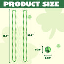 36Pcs St Patrick's Day Green Bead Necklaces