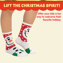 12 Days Advent Calendar - Socks, 12 Packs (Santa, Snowman, Reindeer, Gingerbread Man)