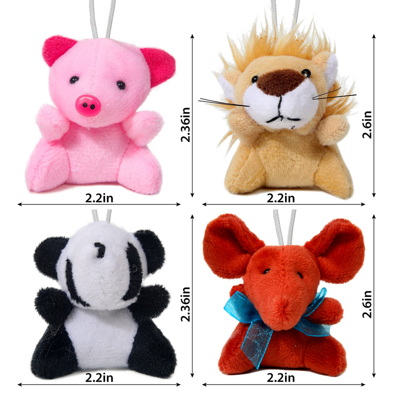 24Pcs Kids Valentines Cards with Animal Plush in Boxes-Classroom Exchange Gift
