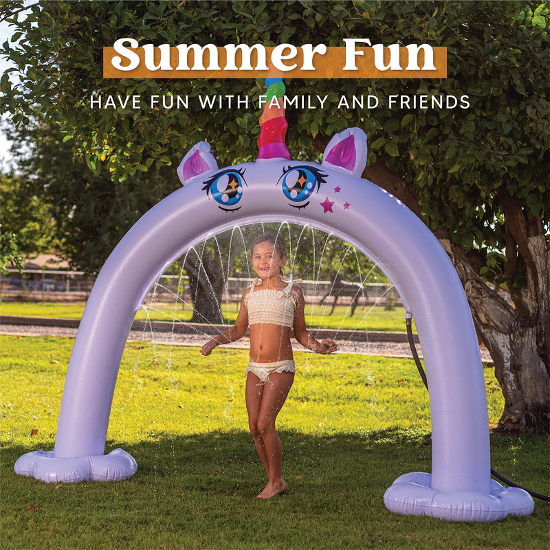 Arch inflatable ride a unicorn costume Water Sprinkler