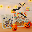 Big Halloween Canvas Tote Bags, 3 Pcs