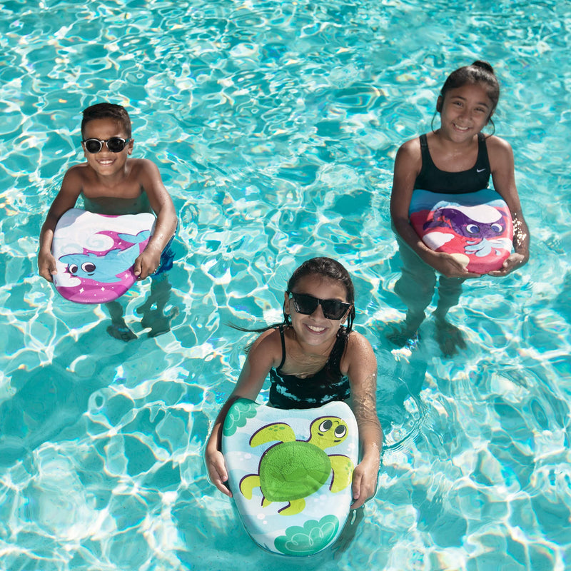 SLOOSH - 3 Pack Learn-to-Swim Kickboard,  Whale, Dolphin, & Turtle