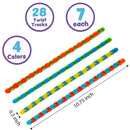 28Pcs Wacky Tracks with Kids Valentines Cards for Classroom Exchange Gifts