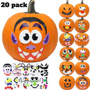 Pumpkin Decoration Stickers, 20-pack