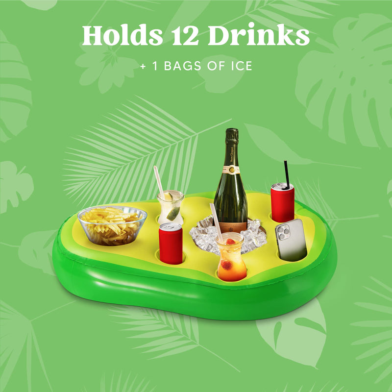 SLOOSH - Inflatable Avocado Drink Holder Floating Tray