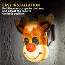 2 Pack Christmas Reindeer Porch Light Cover
