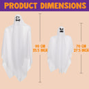 Hanging Ghosts (35.5in, 35.5in, 27.5in, 27.5in), 4 Pack