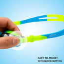 3 Pack Kids Swimming Goggles (Black, Red & Green)