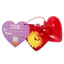 28pcs Mochi Squishy Toys Filled Hearts with Kids Valentines Cards