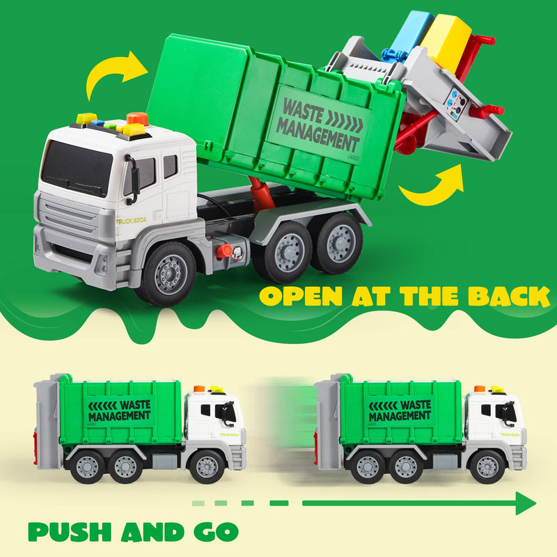 Friction-Powered Recycling Garbage Truck