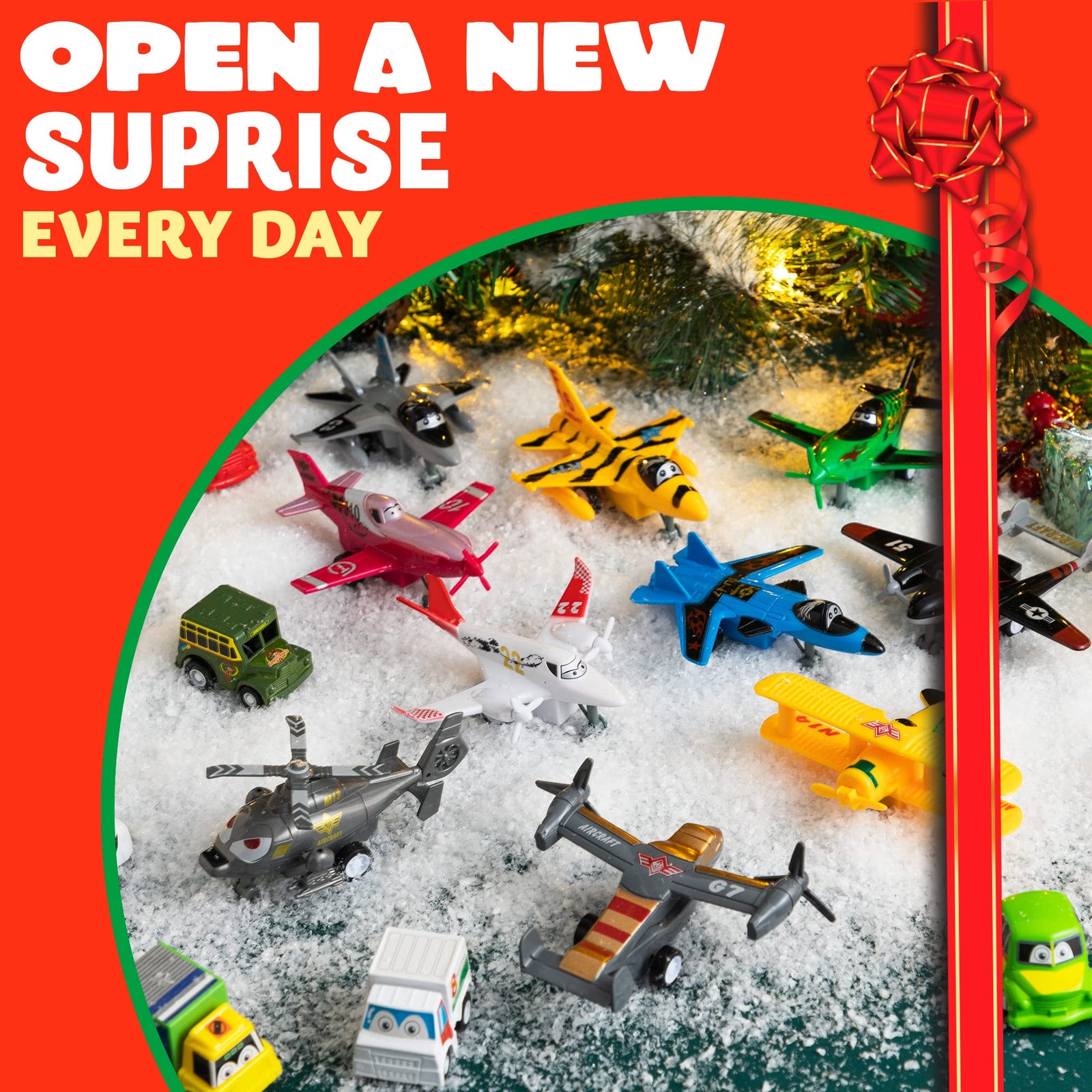 Joyin Pullback Airplanes Advent Calendar