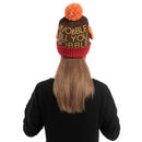 2 Piece Thanksgiving Pom Pom Beanie Hats