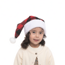 Red Plaid Santa Hat, 12 Packs