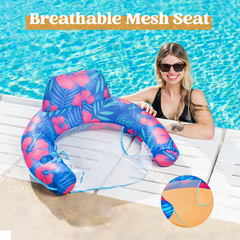 SLOOSH - Inflatable Pool Noodle Chair, 2 Pack