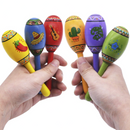 Mini Wooden Maracas, 12 Pcs