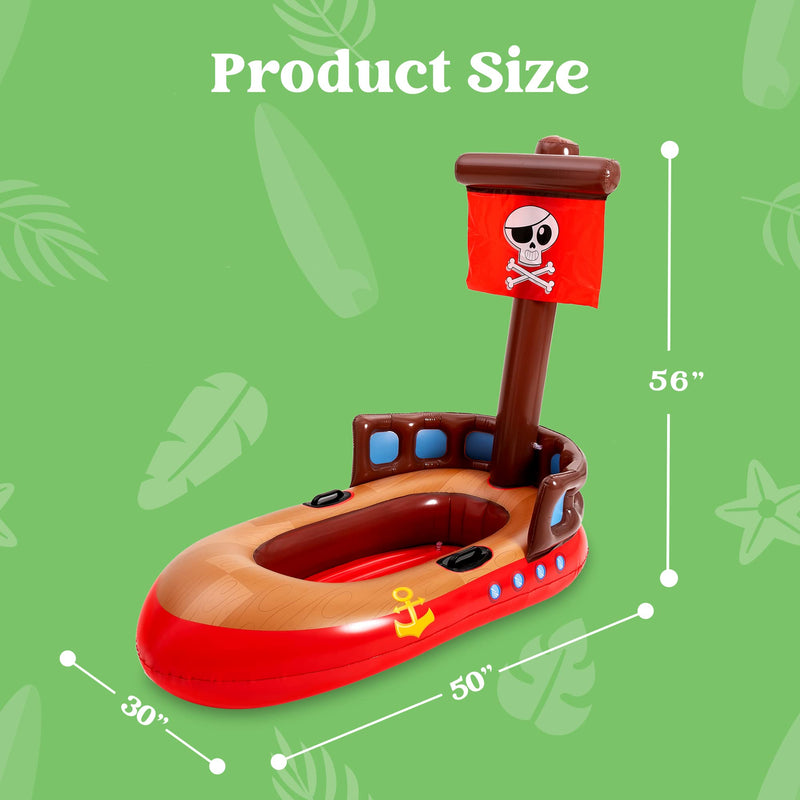 SLOOSH - Inflatable Pirate Boat Pool Floats