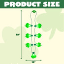 3 Pcs St Patrick's Day LED Shamrock Necklaces with 7 Bulbs