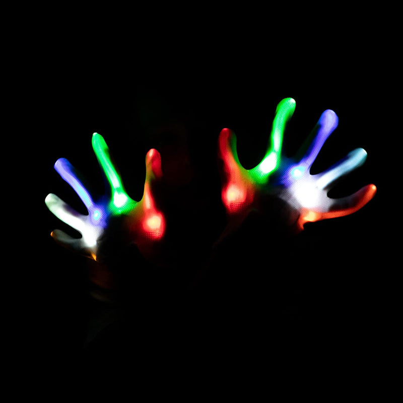 LED Gloves for Kids (Multicolor), 3 Pack