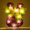 Lighted Witch Legs Cauldron Window Decoration