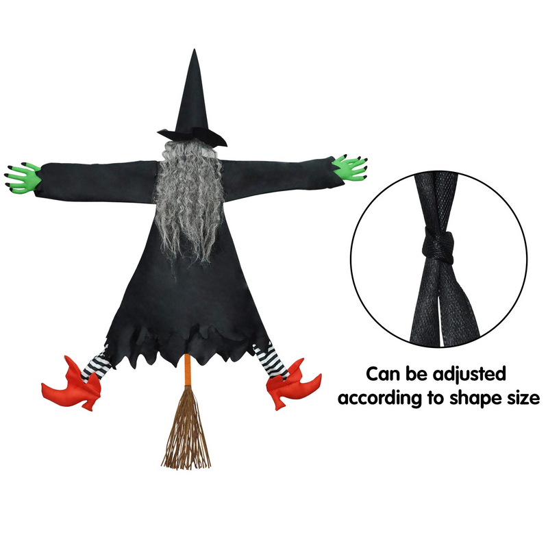2 Pack Crashing Witch Into Tree Halloween Decoration
