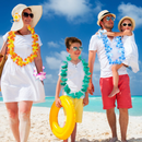 Hawaiian Leis Wristbands, Hair Clips, Flower Necklaces, Bracelets - 72 Pcs