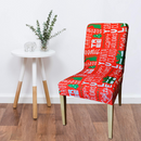 4 Piece Christmas Stretch Chair Covers
