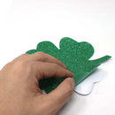 Shamrock Window Clings & Cutout Glitter Foam Stickers, 78 Pc