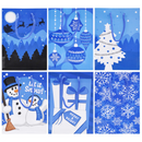 20 Piece Small Blue Christmas Holiday Bags