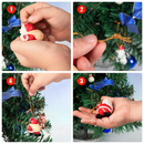 24 Pcs Mini Christmas Ornaments, Miniature Resin Ornaments