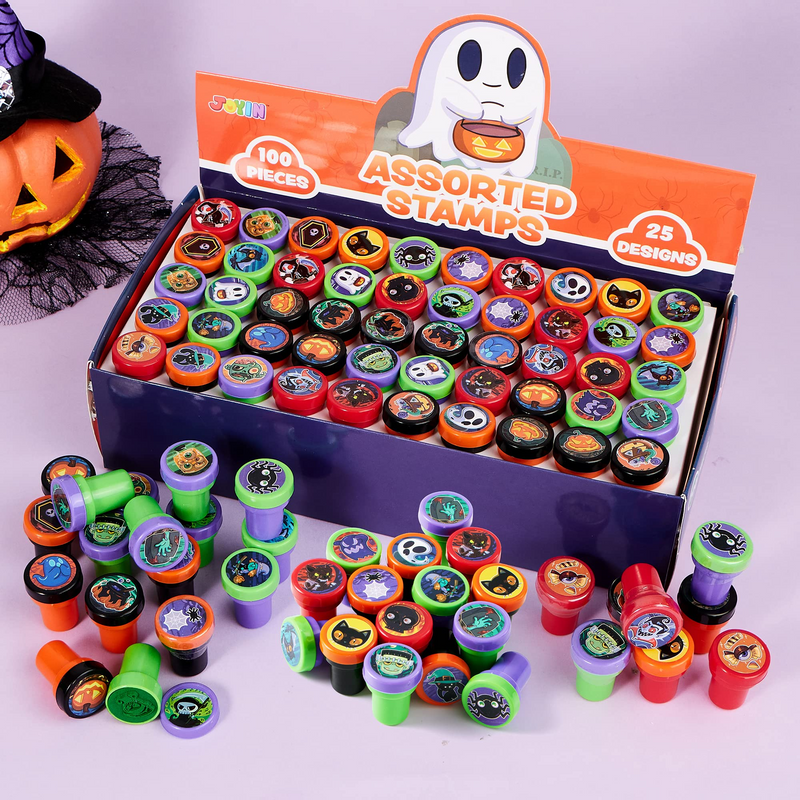 100 Halloween Assorted Stampers