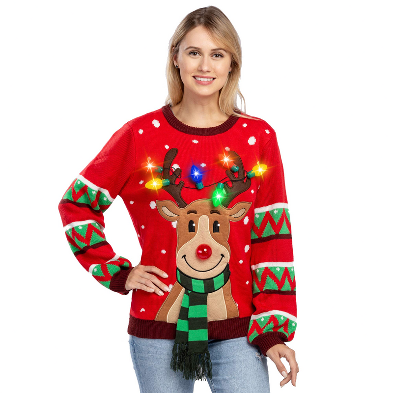 Ugly christmas top sweater reindeer