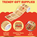 120 Pcs Kraft Paper Sticker Roll