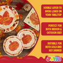 Thanksgiving Disposable Dinnerware Set for 48 guests