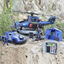 Police Combat Helicopter Toy Set