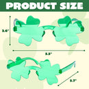 6 Pairs St. Patrick's Day Shamrock Glasses